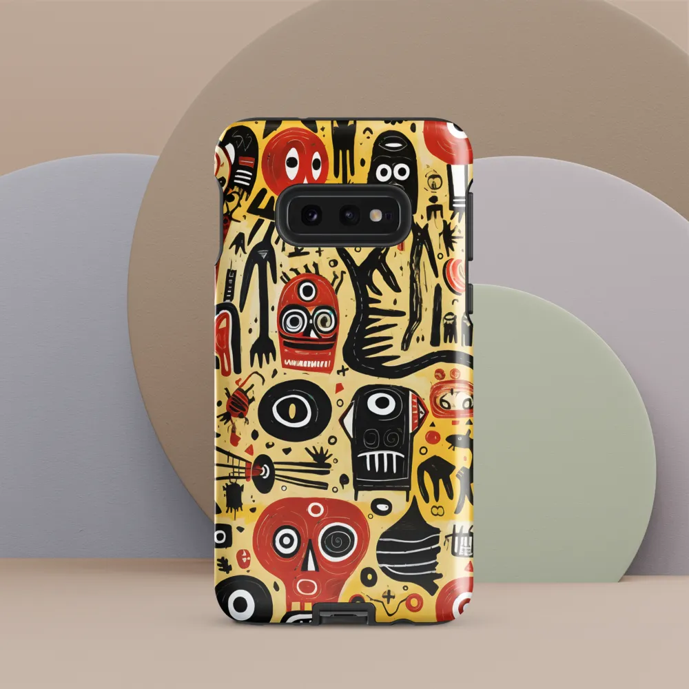 Abstract Encounters: A Dance of Faces and Symbols