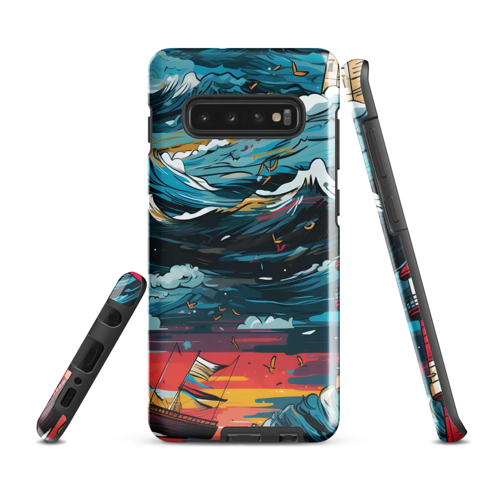 Turbulent Seas: A Lighthouse Adventure | Phone Case |  S10 Plus | Tough Case | Glossy