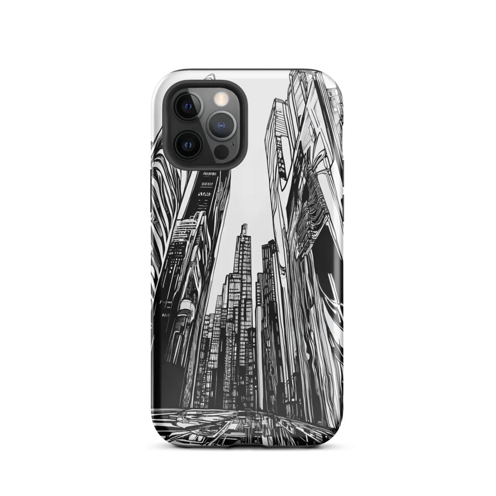 Urban Echoes: A Line Art Journey