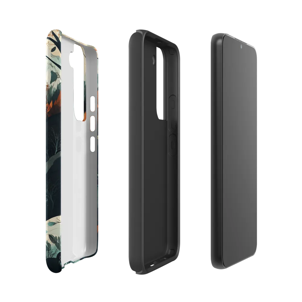 Winding Serenity: A Digital Landscape | Phone Case |  S22 | Tough Case | Matte