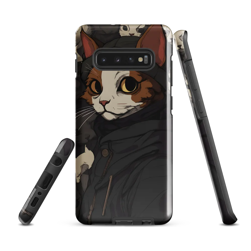 Whimsical Cat Portrait | Phone Case |  S10 Plus | Tough Case | Glossy