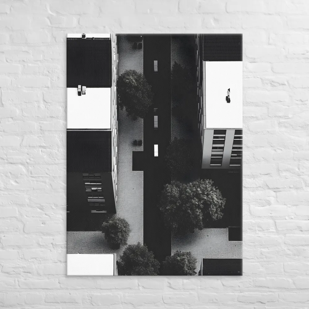 Urban Serenity from Above | Canvas | 40″×55″