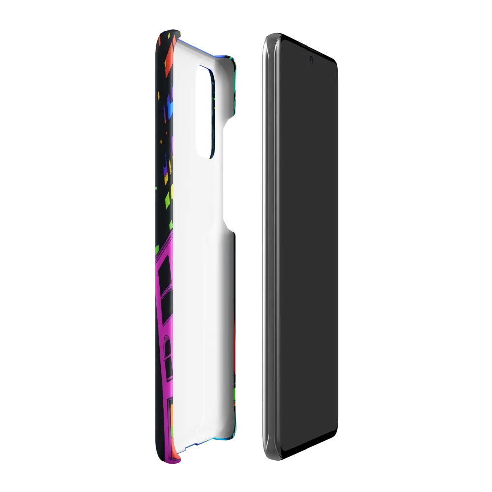 Neon Dreamscape: A Futuristic City at Dusk | Phone Case |  S20 Plus | Snap Case | Matte