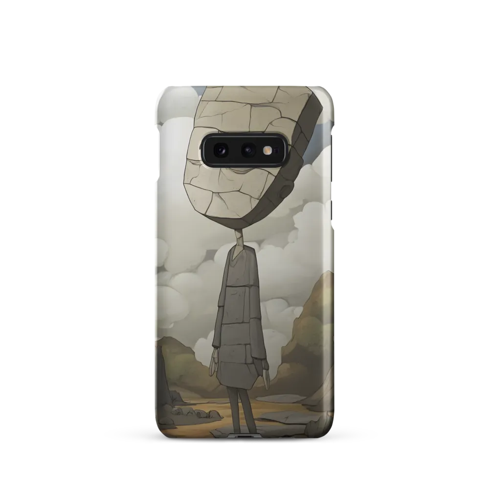 Whimsical Stone Figure in a Rocky Landscape | Phone Case |  S10e | Snap Case | Matte