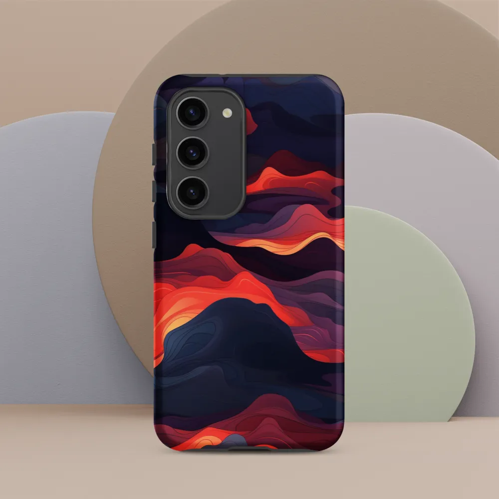 Ethereal Waves of Color | Phone Case |  S23 | Tough Case | Matte