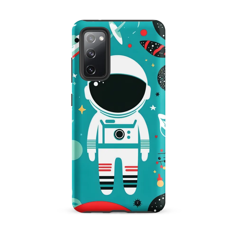 Whimsical Astronaut in Cosmic Wonderland