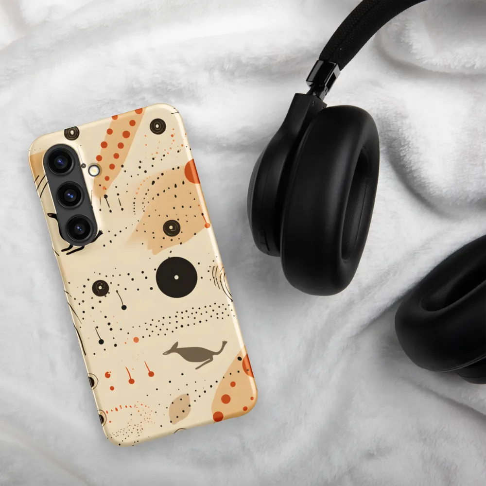 Playful Patterns in Earth Tones | Phone Case |  S24 | Snap Case | Matte