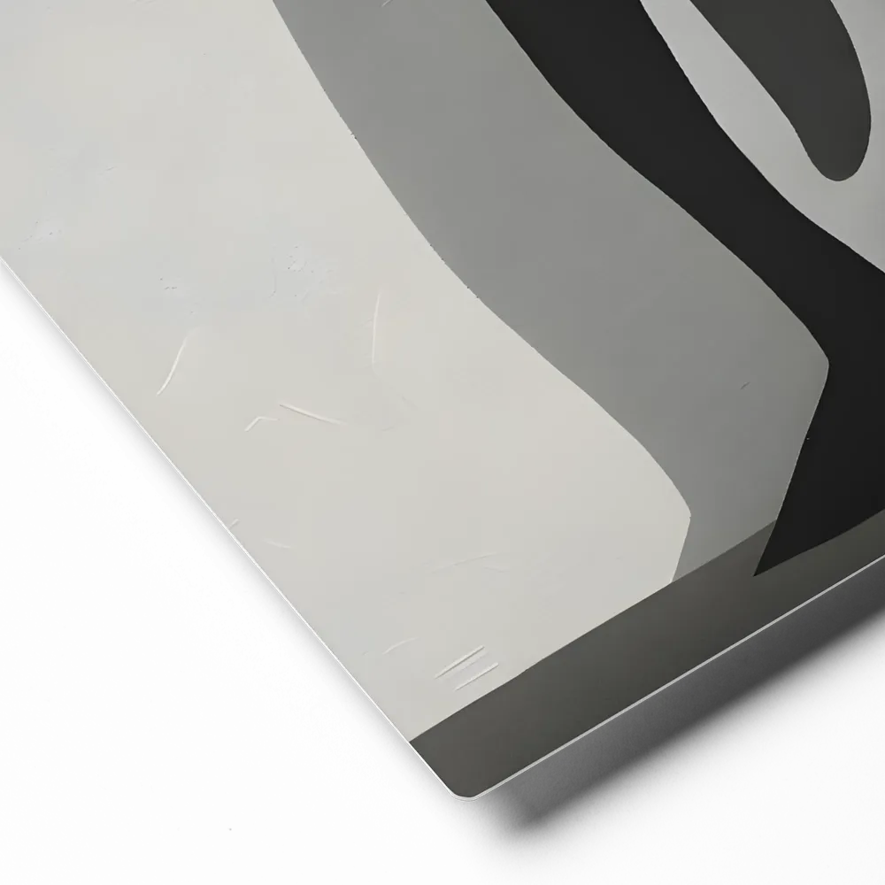 Monochrome Penguin 
 Metal Print | 12″x 12″