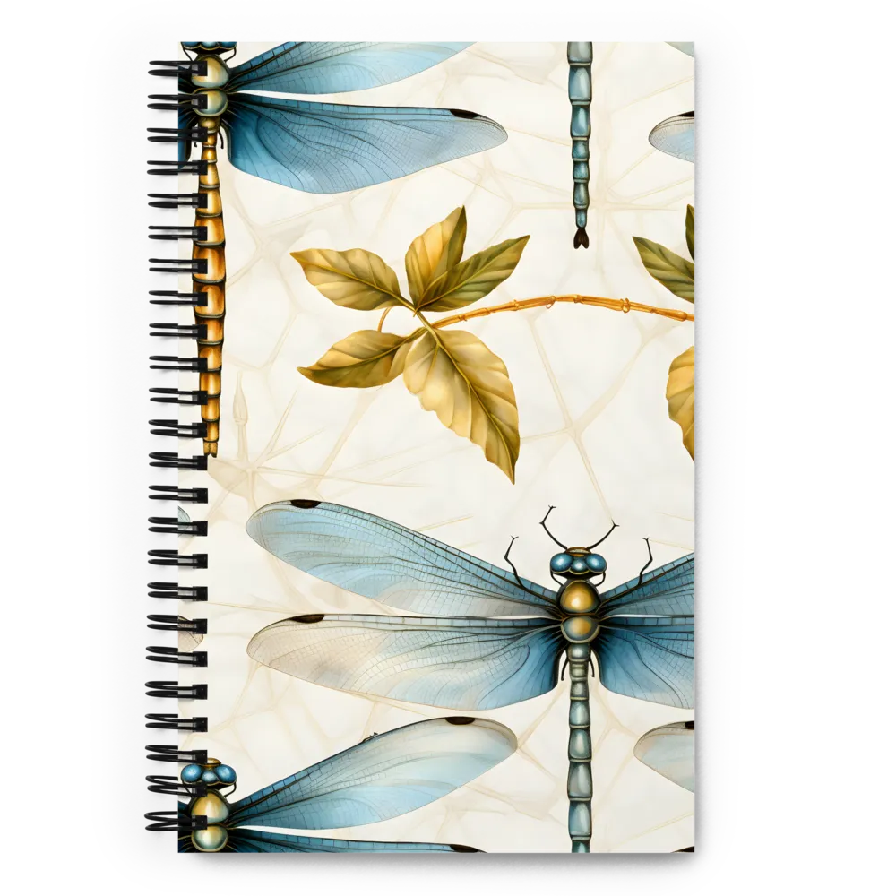 Ethereal Dance of Dragonflies | Spiral Notebook