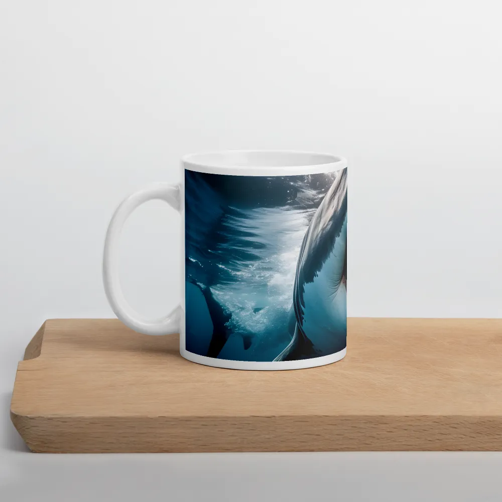 Majesty of the Ocean: The Great White Shark | Mug with White inside | 11 oz