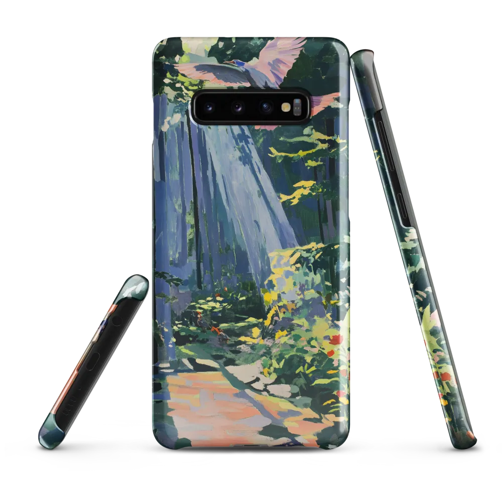 Flight of Light: A Serene Forest | Phone Case |  S10 Plus | Snap Case | Glossy