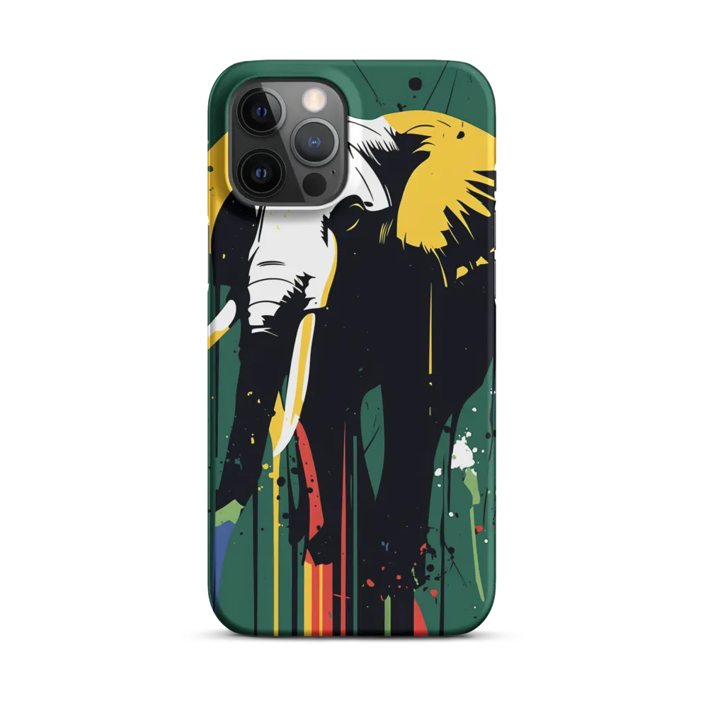 Majestic Minimalism: The Colorful Elephant