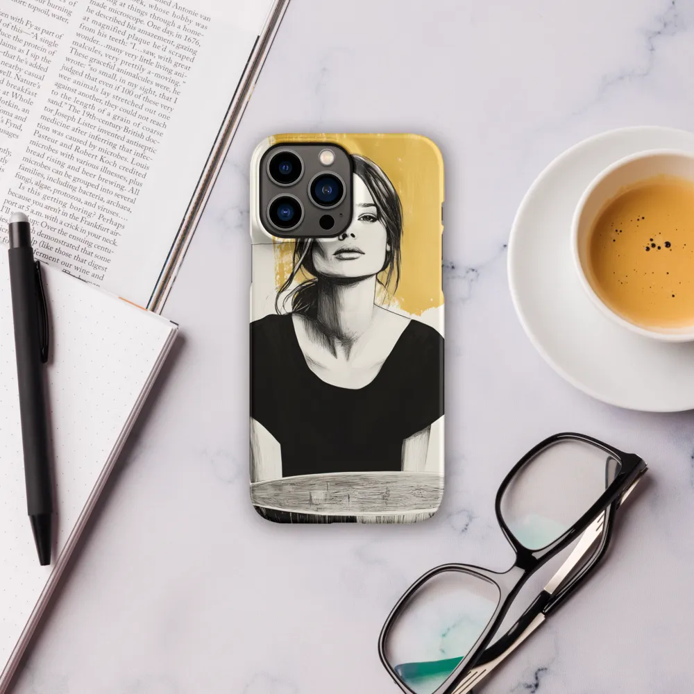 Golden Serenity: A Minimalist Portrait