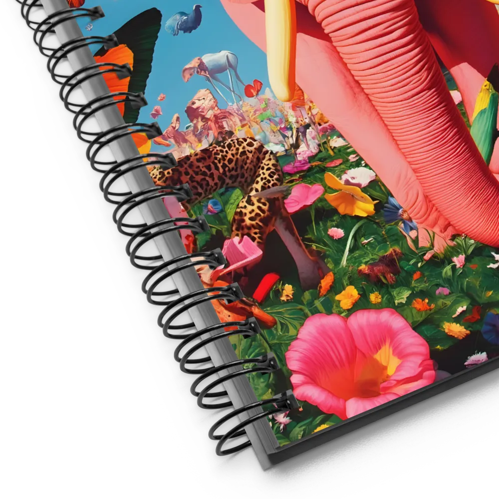 Surreal Garden: The Pink Elephant | Spiral Notebook