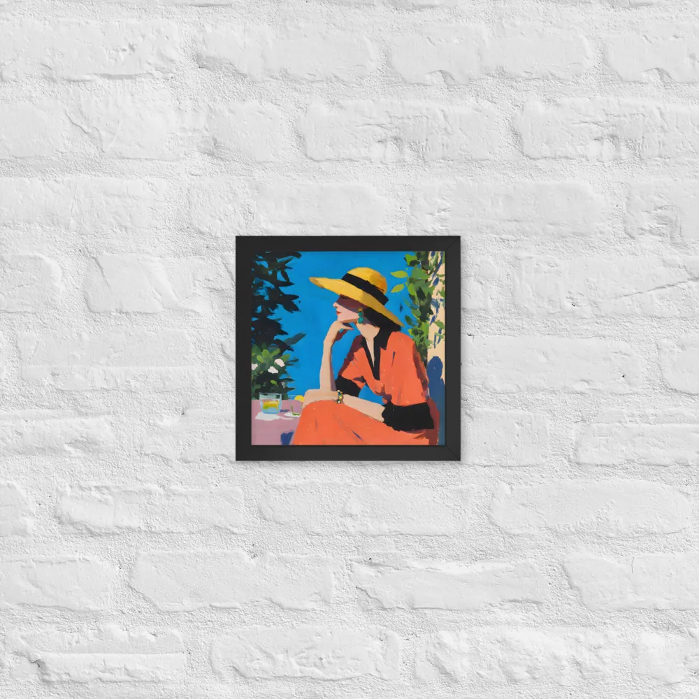 Sunlit Profile 
 Poster with Black Frame | 10″x 10″