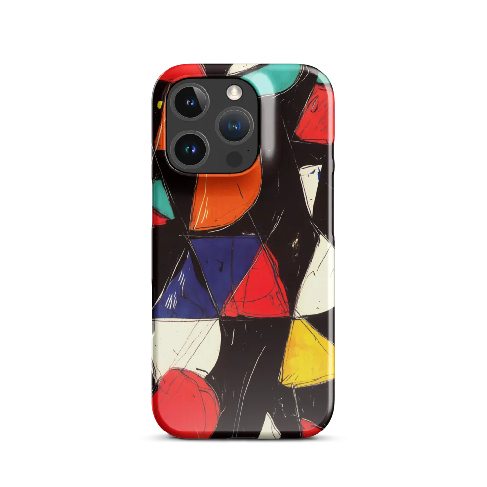 Vibrant Geometric Symphony | Phone Case |  16 Pro | Snap Case | Glossy