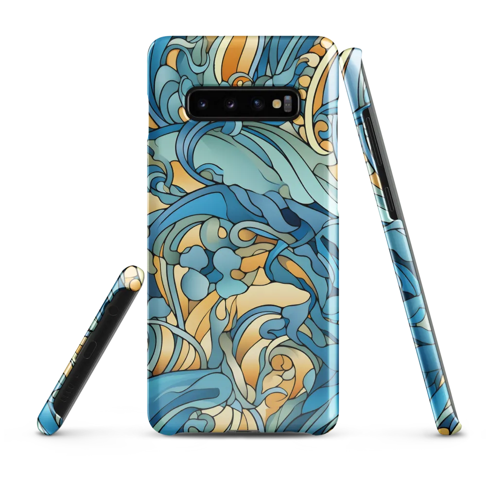 Dancing Waves of the Ocean | Phone Case |  S10 Plus | Snap Case | Glossy