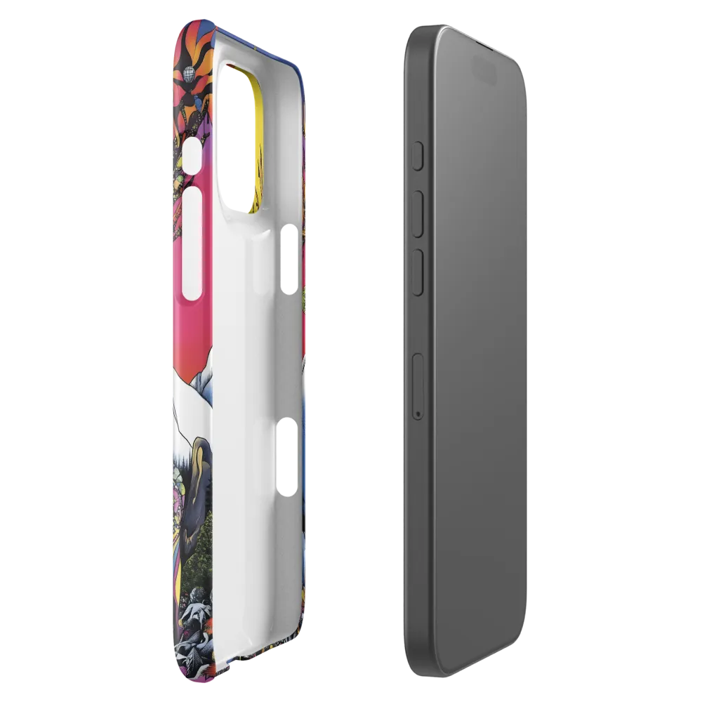 Mystical Majesty of the Psychedelic Deer | Phone Case |  16 Pro Max | Snap Case | Glossy