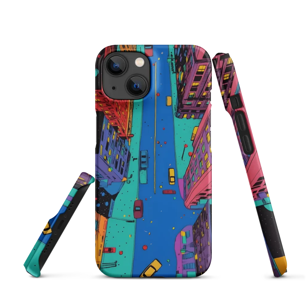 Aerial Dreamscape: The Pulse of Urban Life | Phone Case |  14 | Snap Case | Matte
