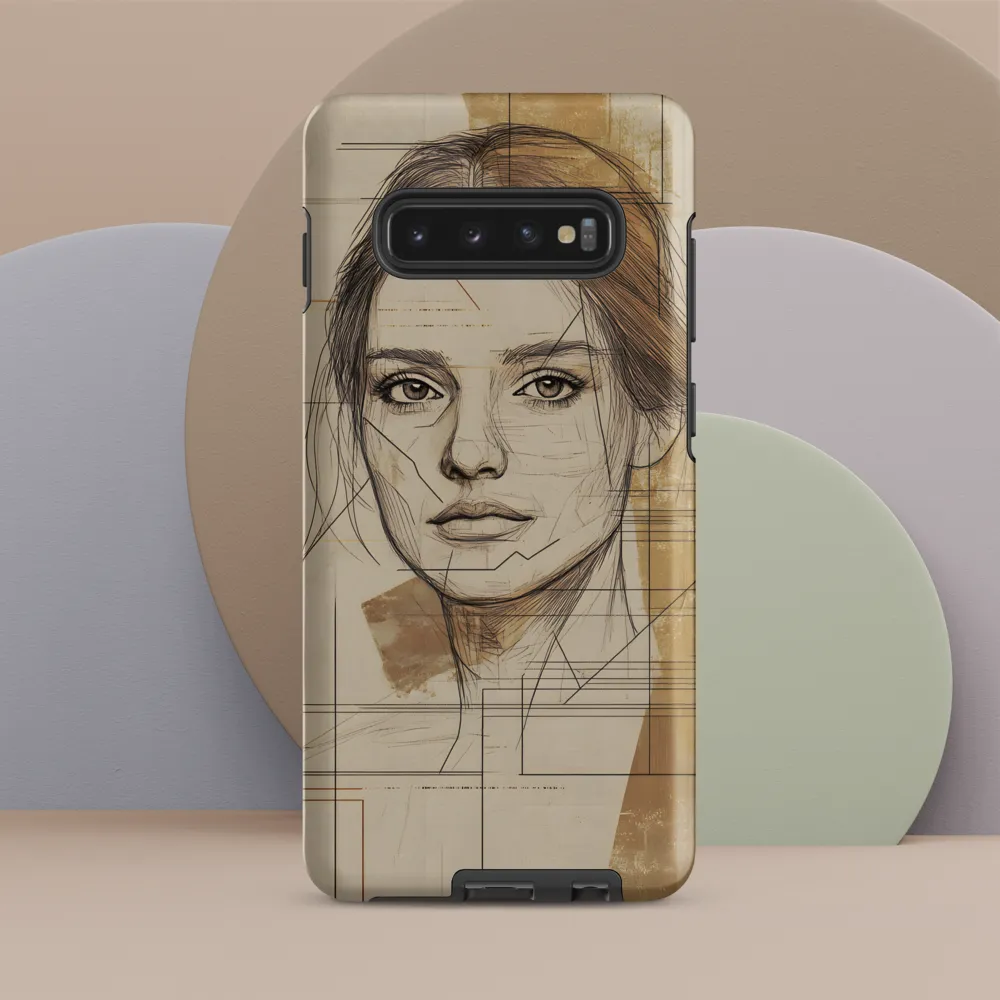 Geometric Elegance: A Modern Portrait