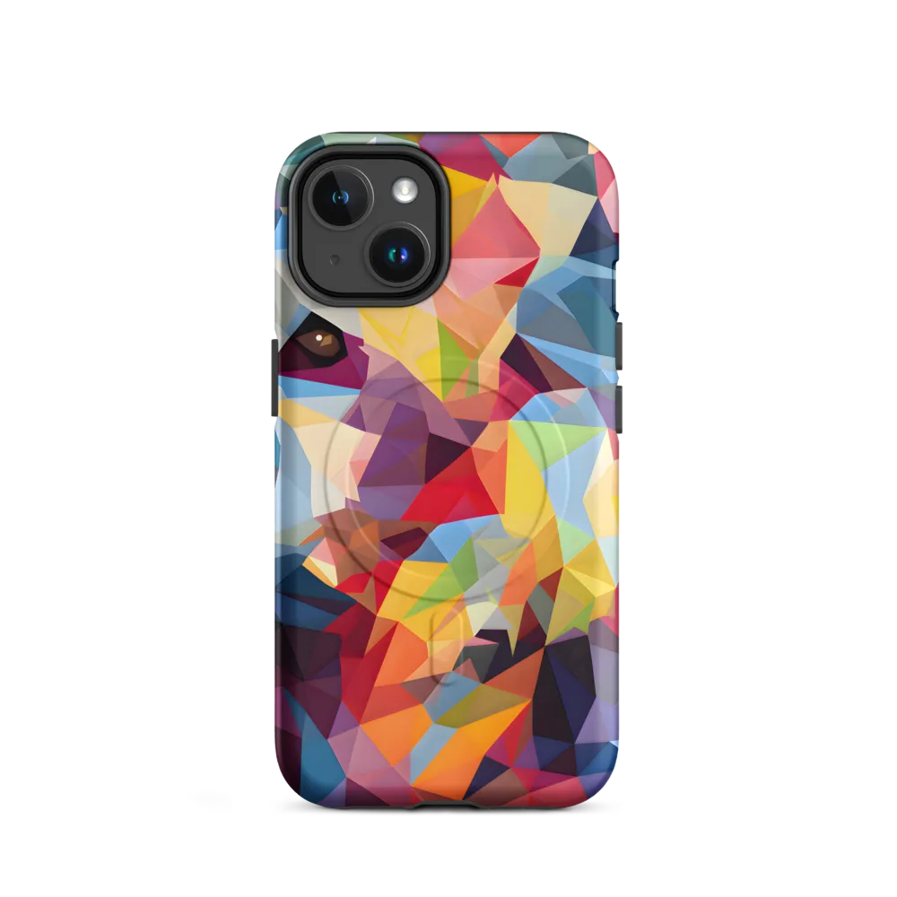 Playful Geometry: The Bear's Face | Phone Case |  14 | MagSafe® Tough Case | Matte