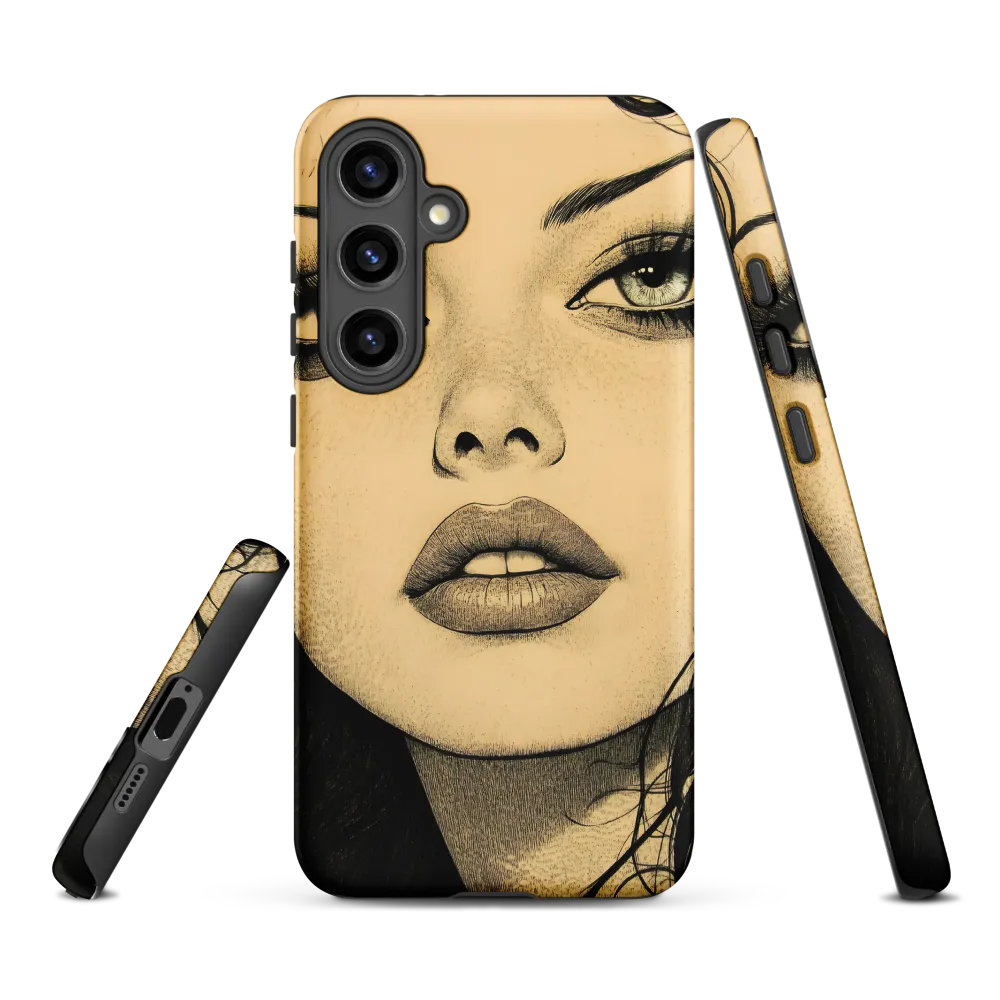 Enigmatic Gaze | Phone Case |  S24 Plus | Tough Case | Matte