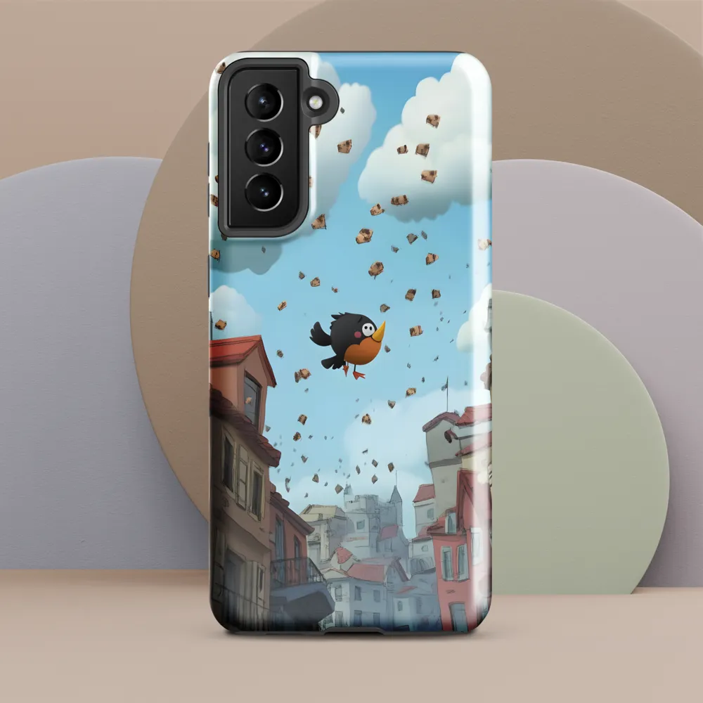 A Whimsical Flight Through Bread and Sky