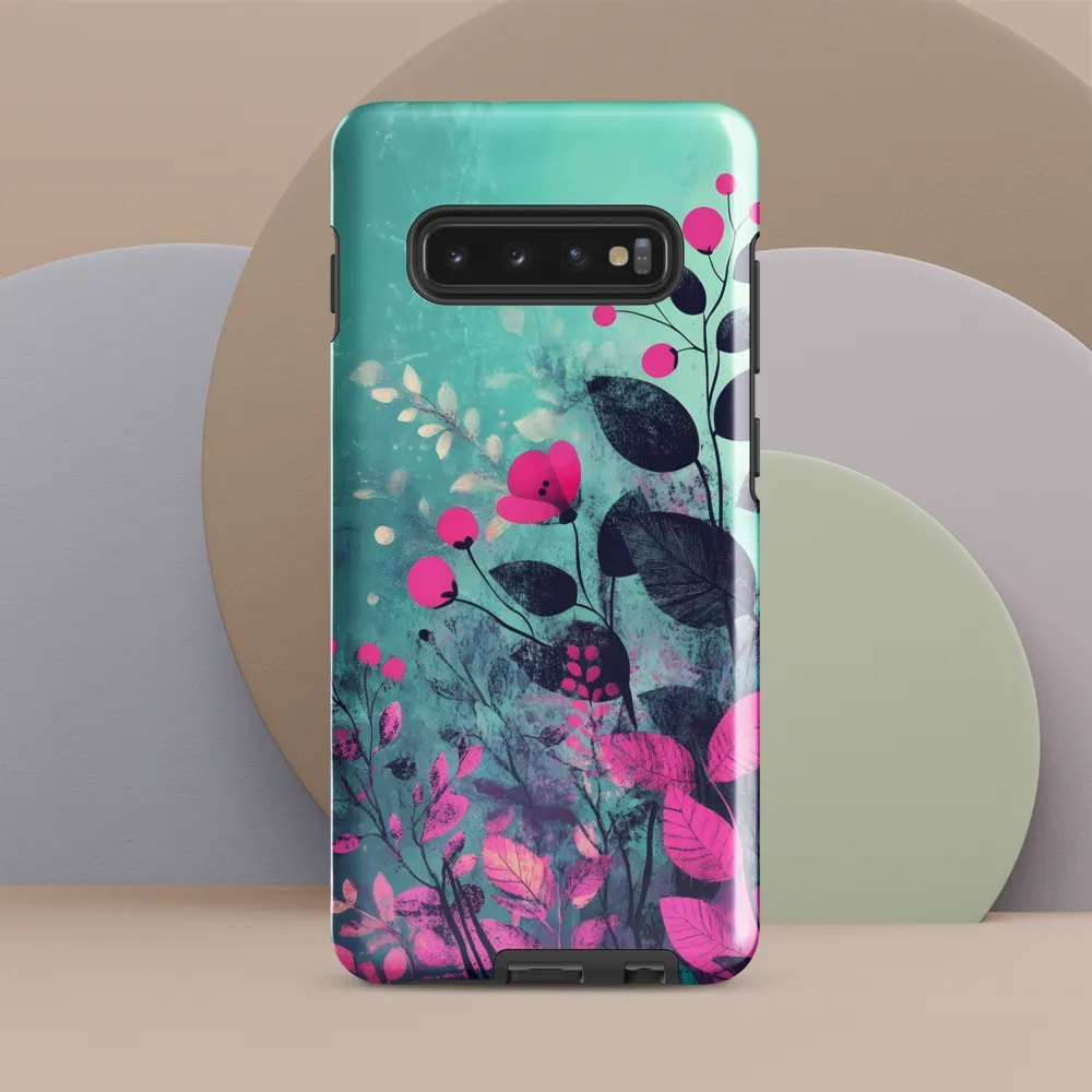 Whimsical Floral Harmony | Phone Case |  S10 Plus | Tough Case | Glossy