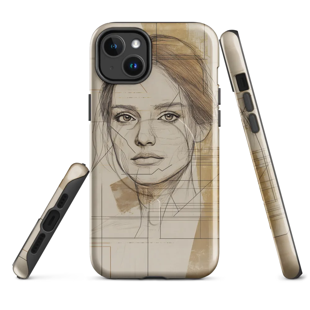 Geometric Elegance: A Modern Portrait