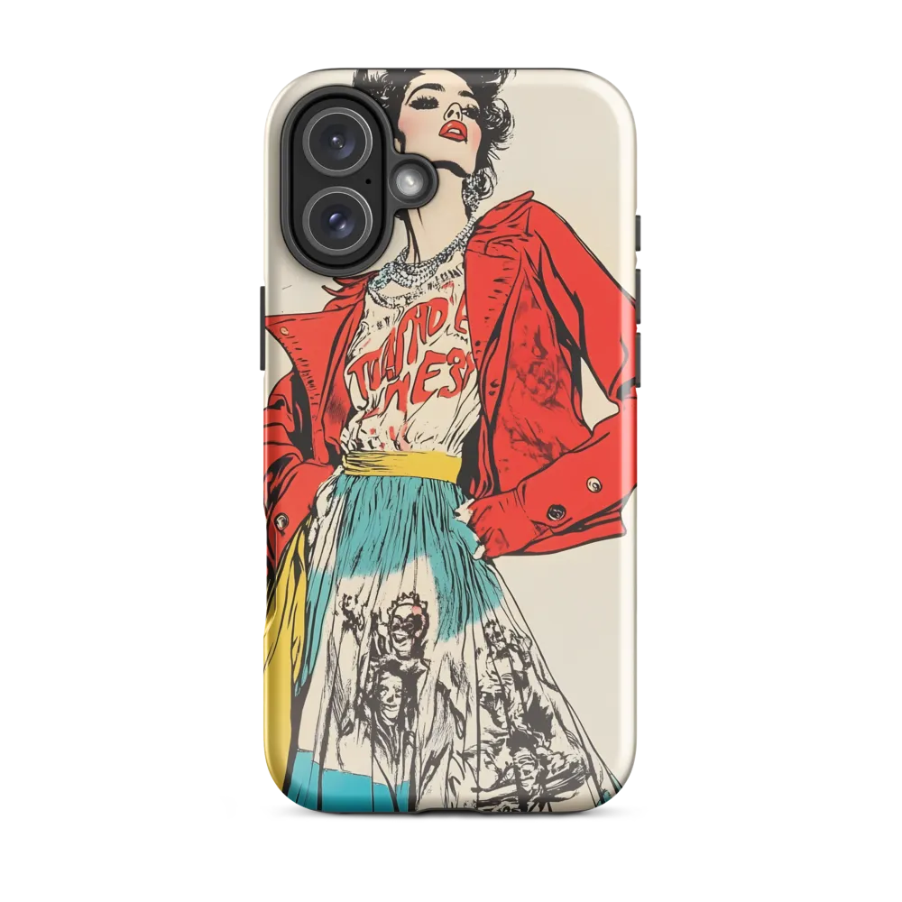 Vibrant Elegance: A Pop Art Fashion Statement