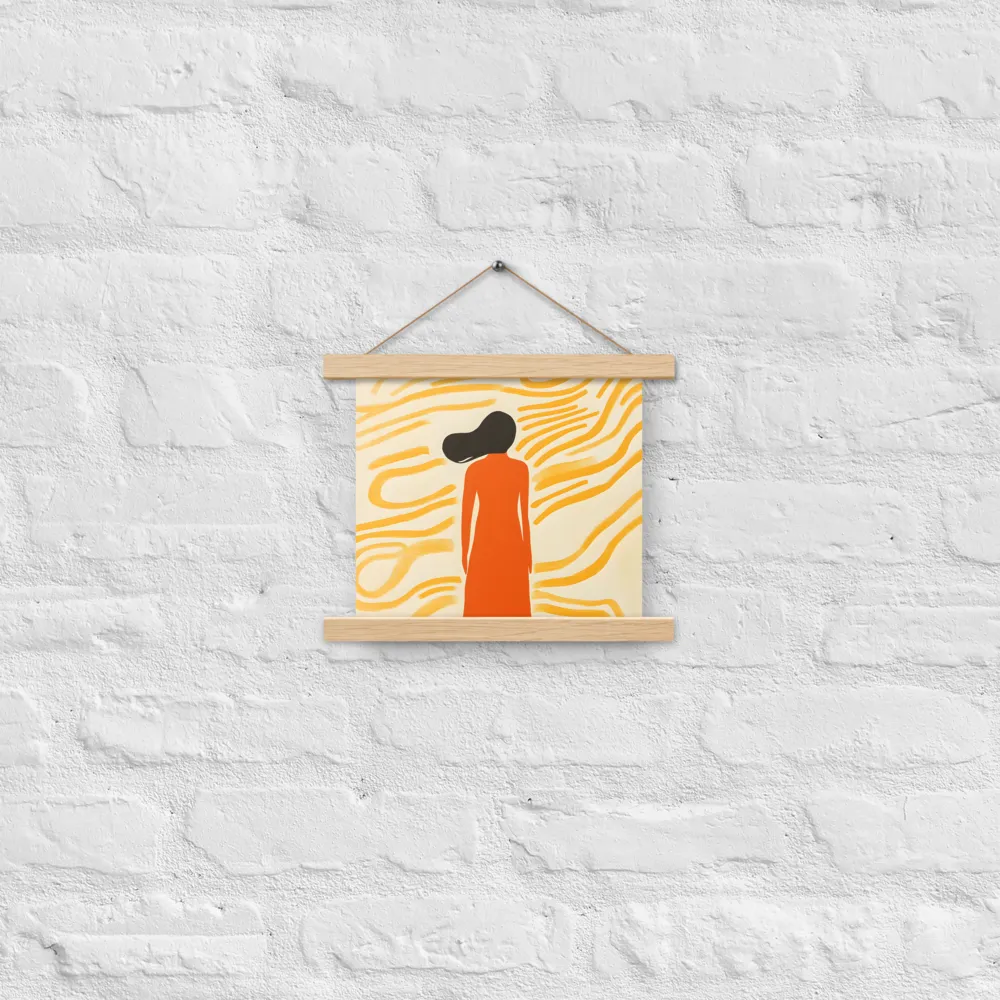 Connection to Serenity | Poster With Oak Wood Hanger | 10″×10″