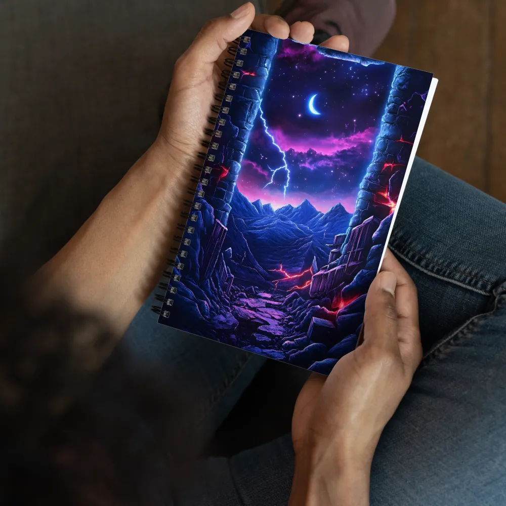 Portal to the Cosmic Peaks | Spiral Notebook