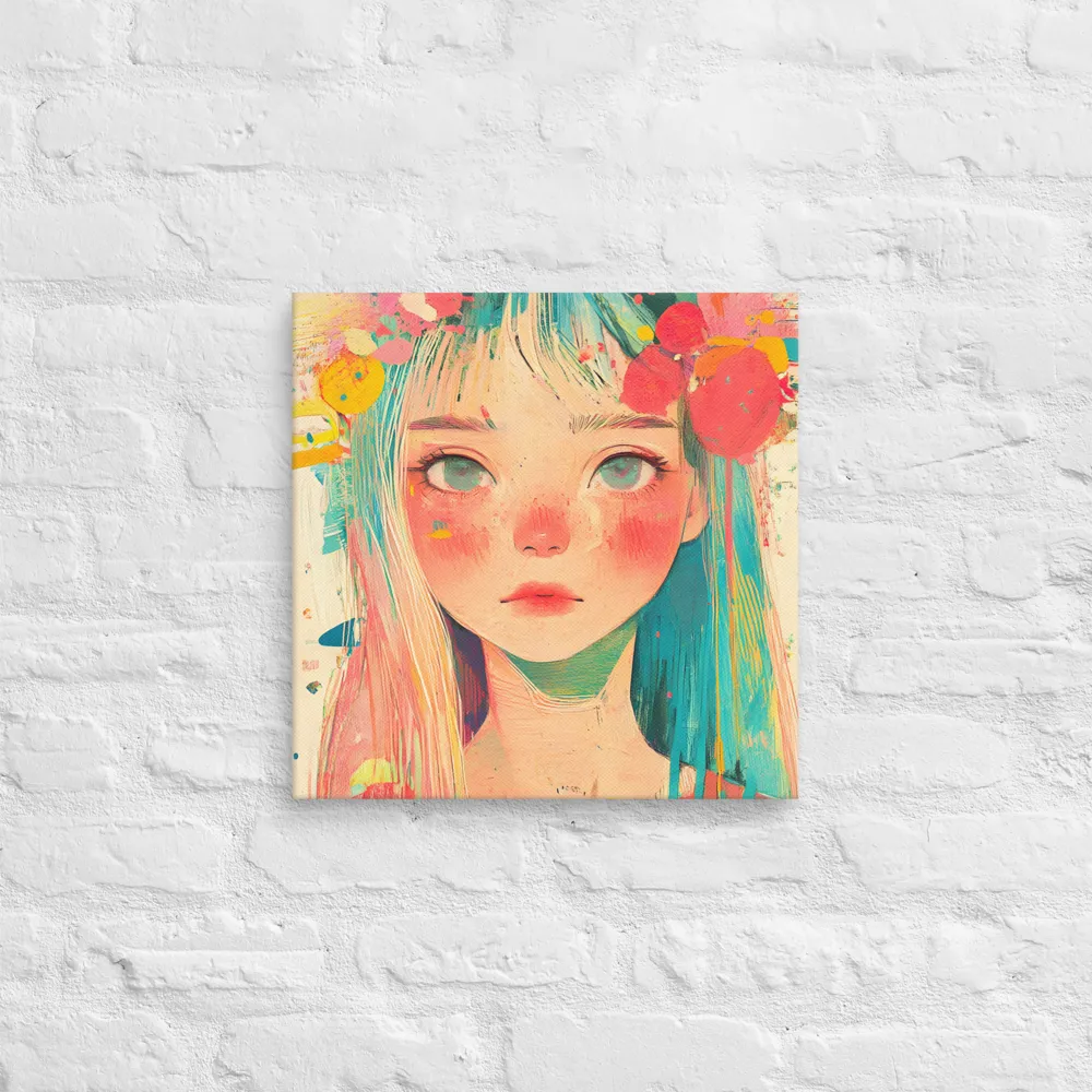 Whimsical Blossom | Canvas | 16″×16″