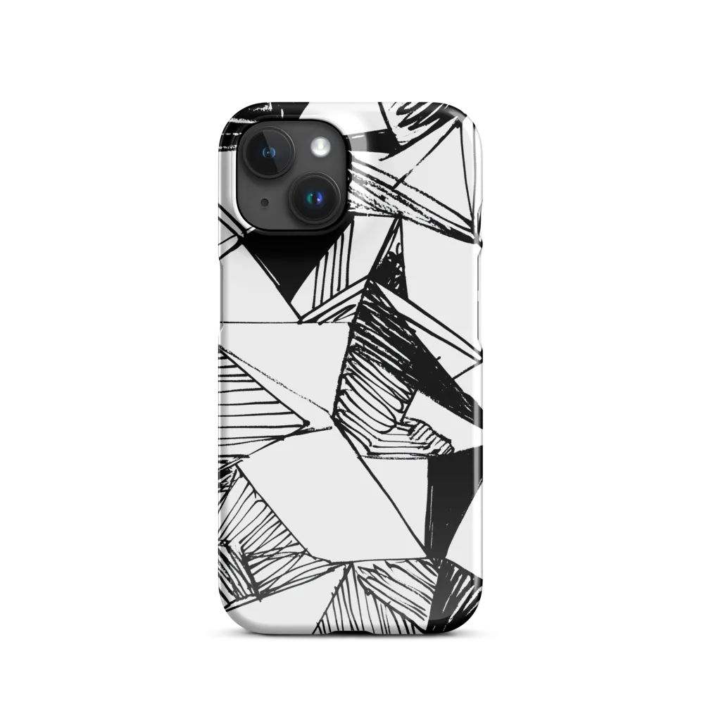 Dynamic Geometry in Ink | Phone Case |  15 | Snap Case | Glossy