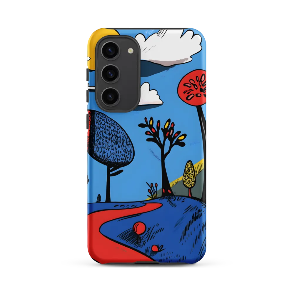 Whimsical Pathways Through a Colorful Landscape