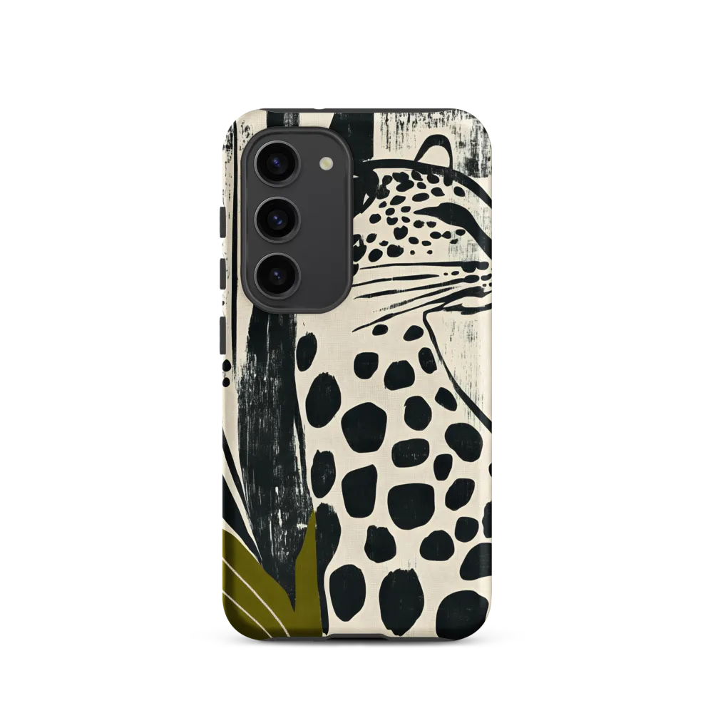 Leopard in Silhouette: A Modern Appeal | Phone Case |  S23 | Tough Case | Matte
