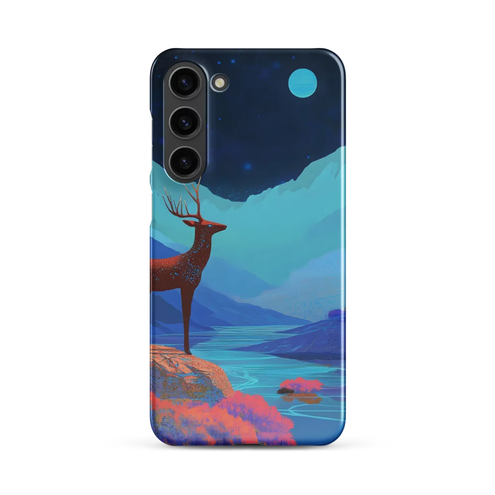 Cosmic Serenity: The Starlit Stag | Phone Case |  S23 Plus | Snap Case | Glossy