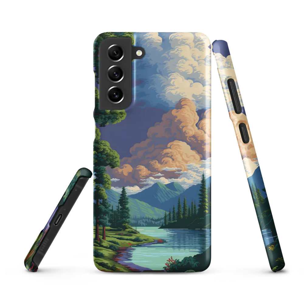Serenity in Nature: A Lush Landscape | Phone Case |  S21 FE | Snap Case | Matte