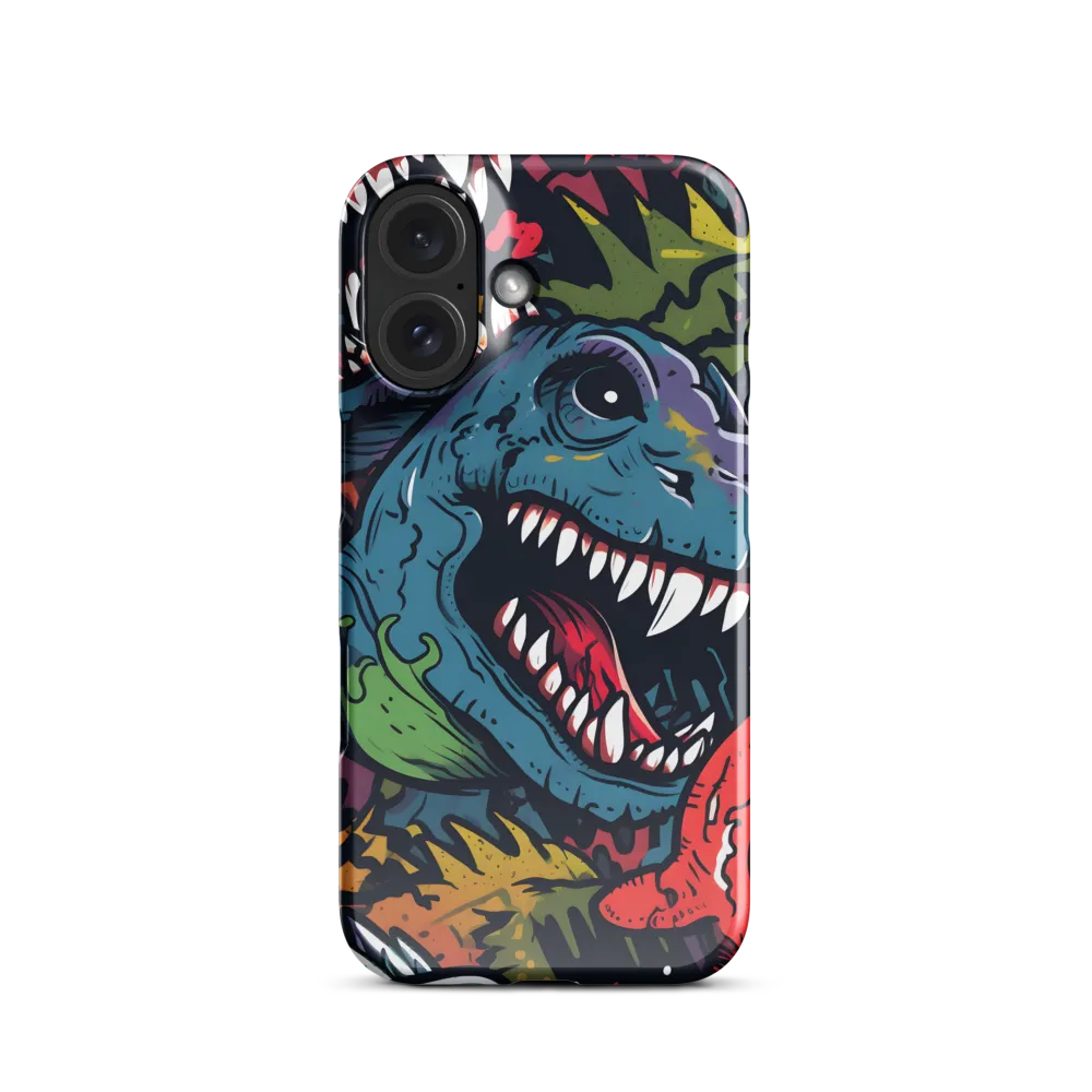 Dino Mania: A Colorful Frenzy | Phone Case |  16 | Snap Case | Glossy