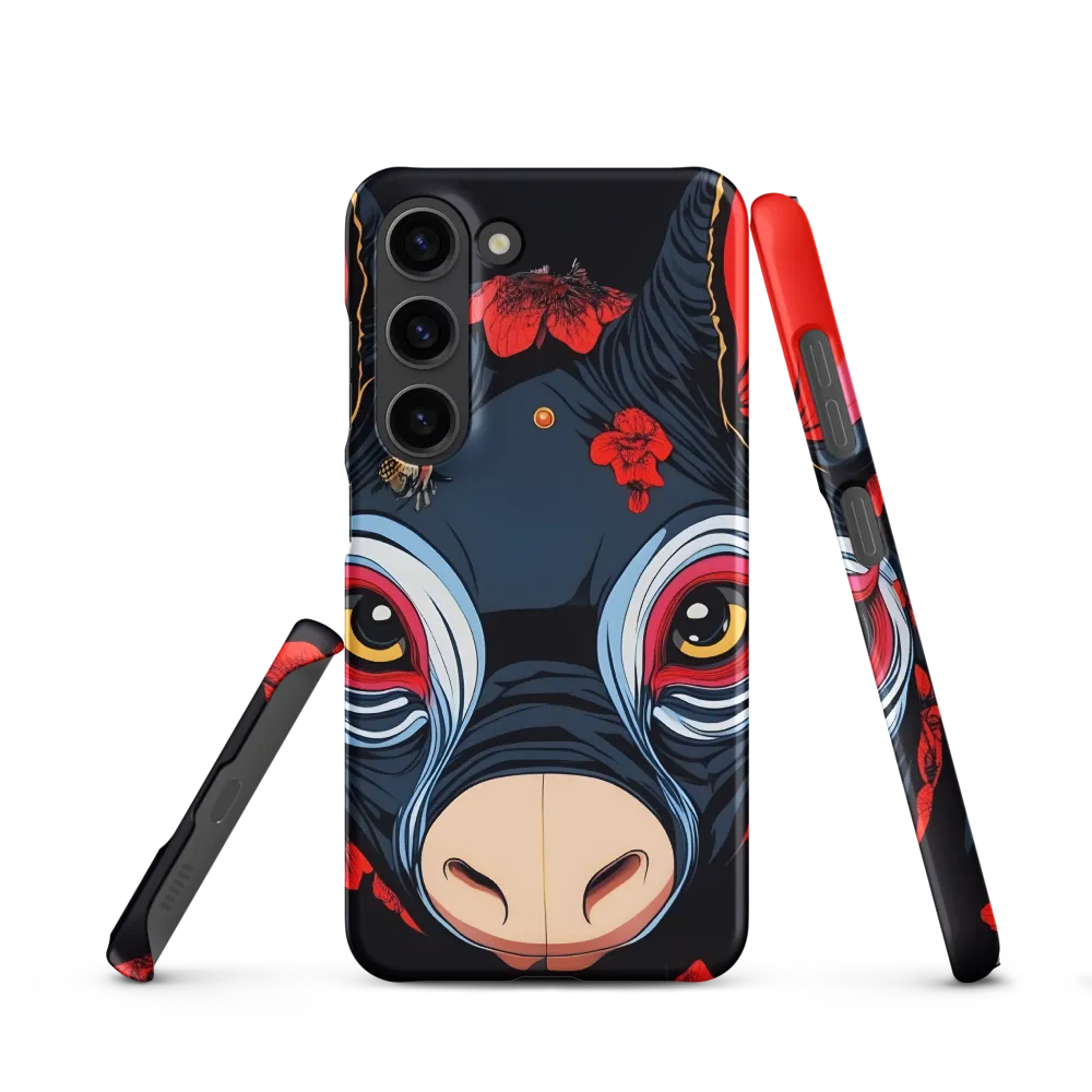 Mystical Bull with Floral Motifs