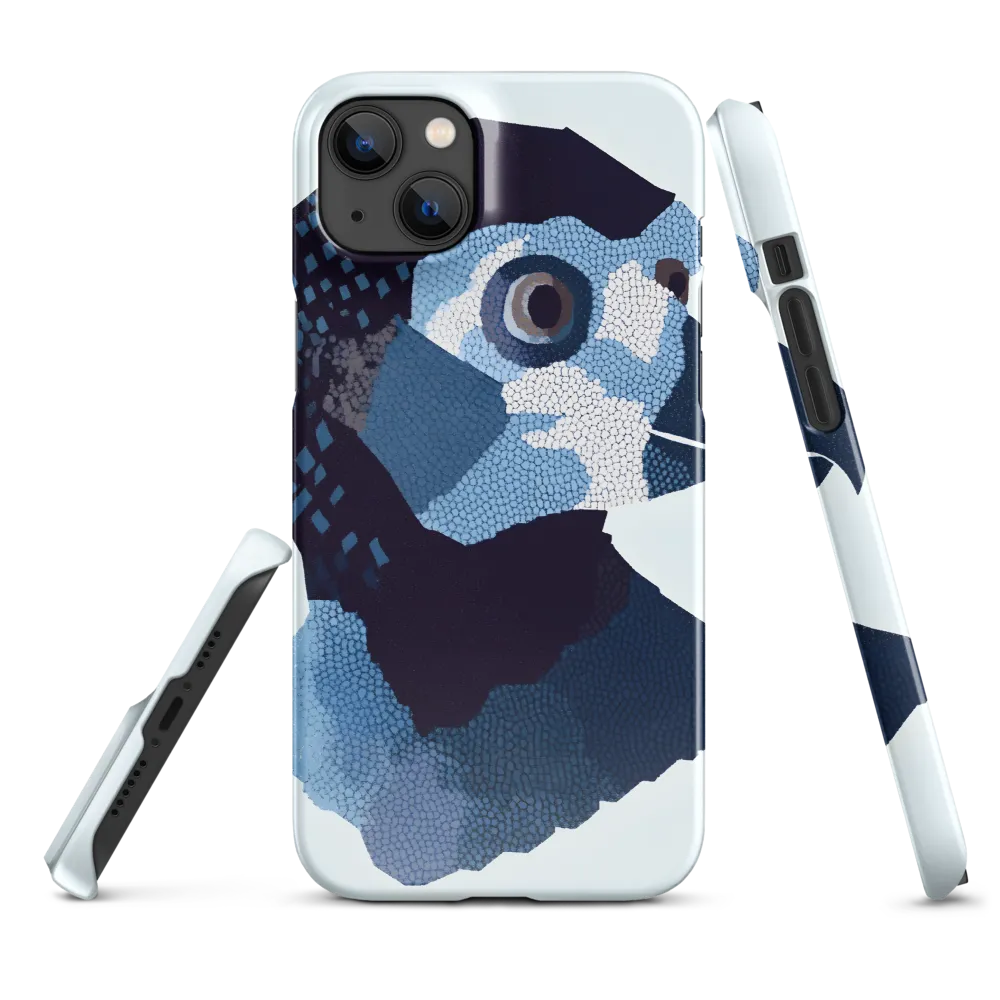 Abstract Avian Portrait in Blue