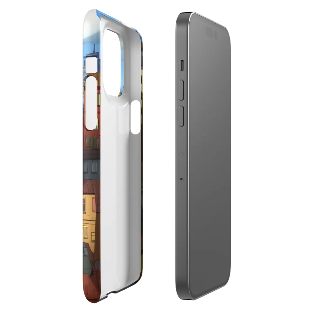 Urban Symphony: A Colorful Cityscape | Phone Case |  14 Pro Max | Snap Case | Matte
