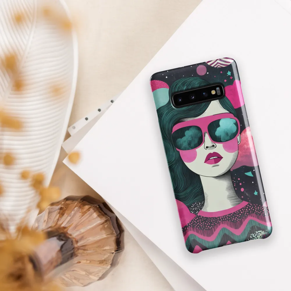 Chic Dreams: A Pop Art Portrait | Phone Case |  S10 Plus | Snap Case | Glossy