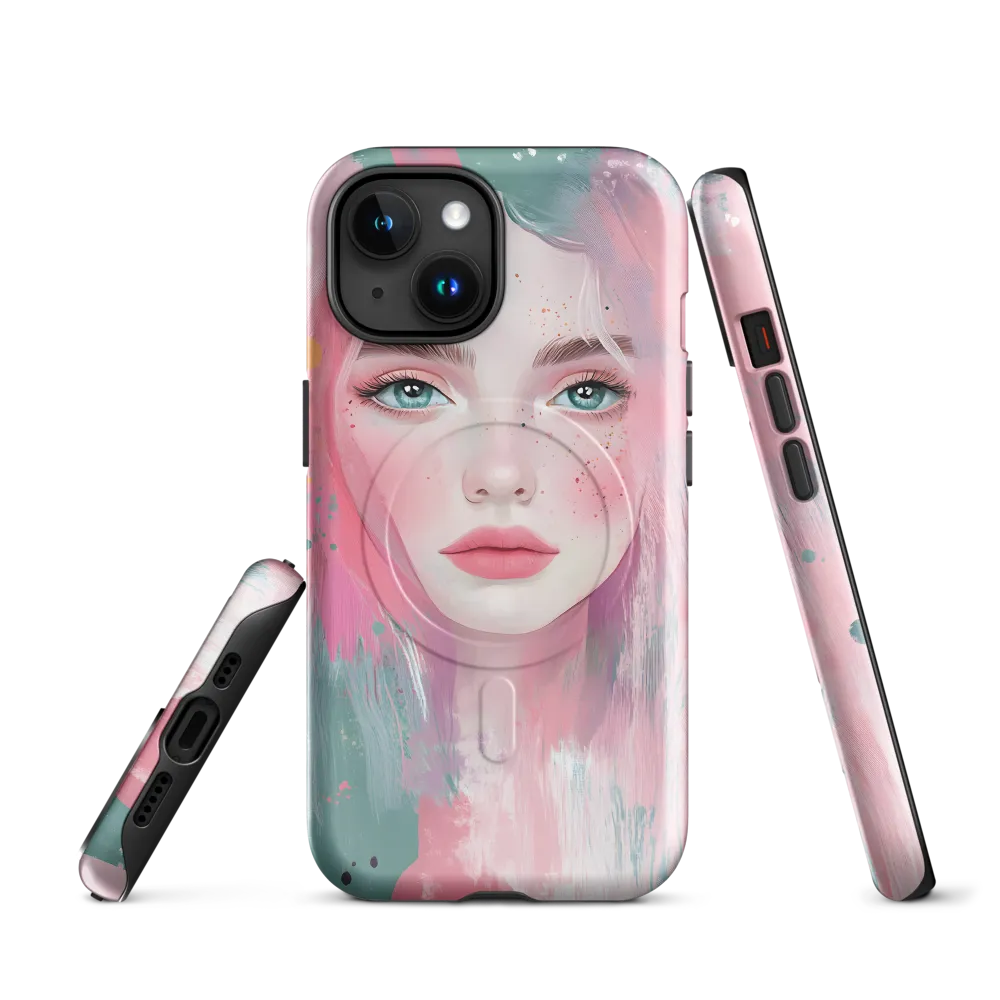 Dreamy Serenity: A Contemporary Portrait | Phone Case |  15 | MagSafe® Tough Case | Glossy