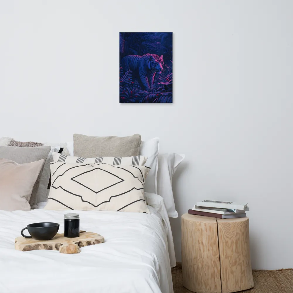 Mystic Prowler: The White Tiger in the Jungle | Canvas | 18″×24″