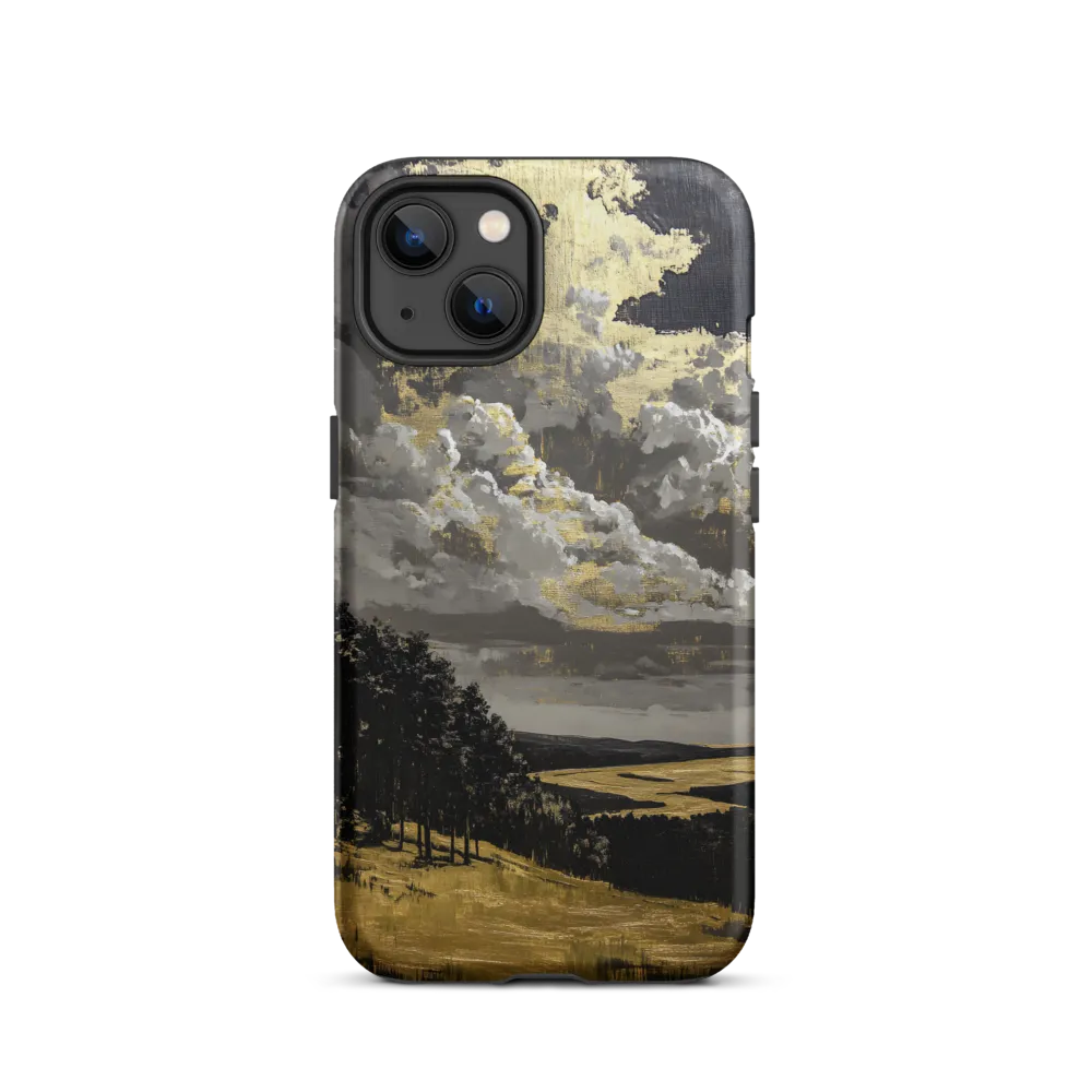 Golden Serenity in a Dramatic Sky