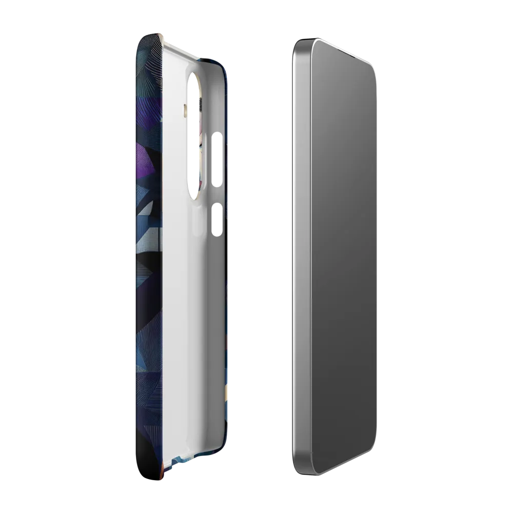 Fragmented Mystery: A Modern Portrait | Phone Case |  S24 Plus | Snap Case | Matte