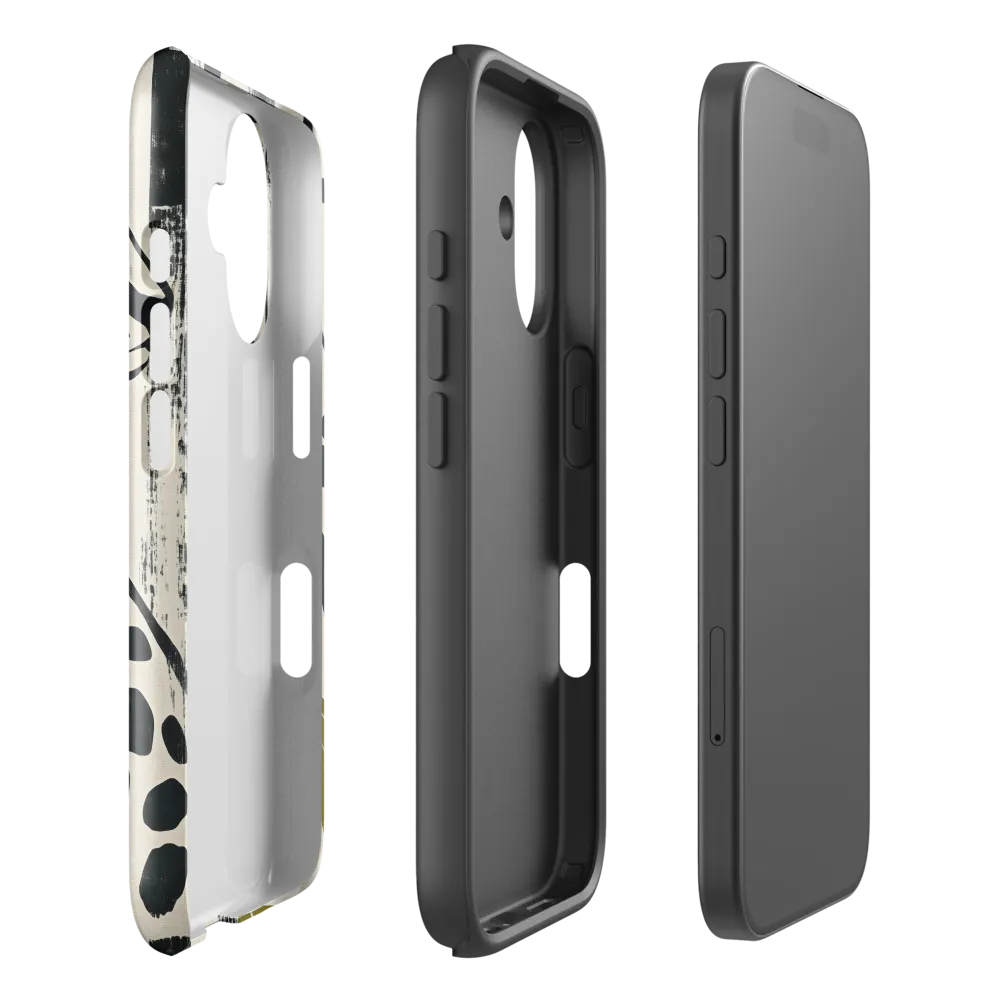 Leopard in Silhouette: A Modern Appeal | Phone Case |  16 | Tough Case | Glossy