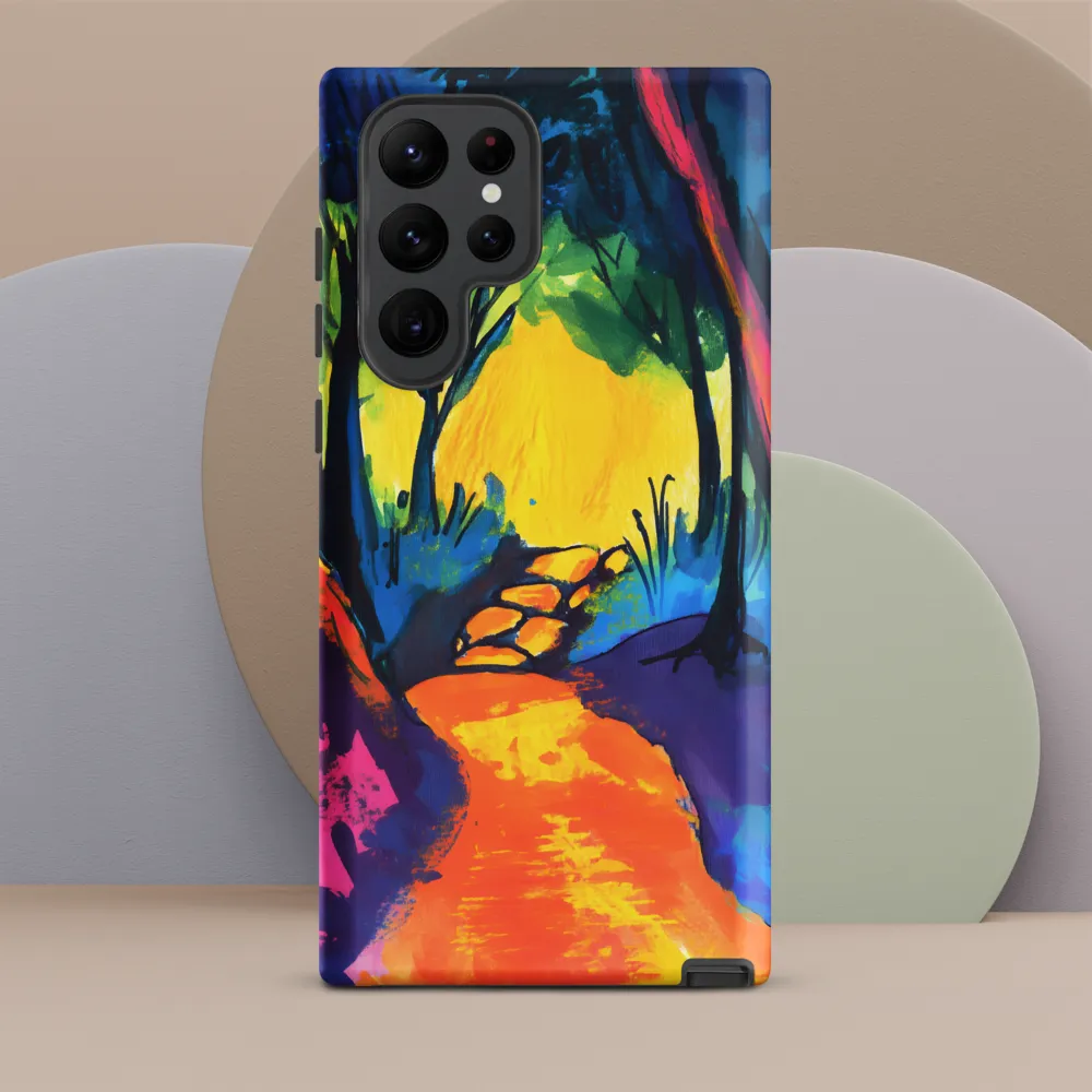 Path Through a Vibrant Forest