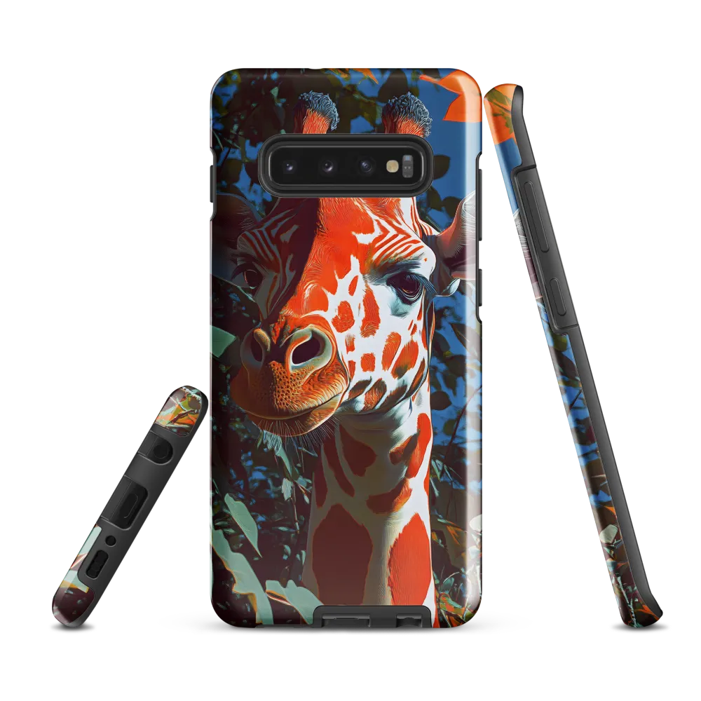 Giraffe in the Lush Canopy | Phone Case |  S10 Plus | Tough Case | Glossy